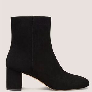 Stuart Weitzman Wynn Zip Bootie 60 - Black - Size 7